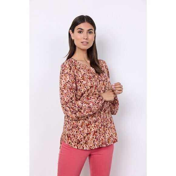 NWT SOYA CONCEPT MINEA 2 Berry Blend Blouse - Picture 3 of 7
